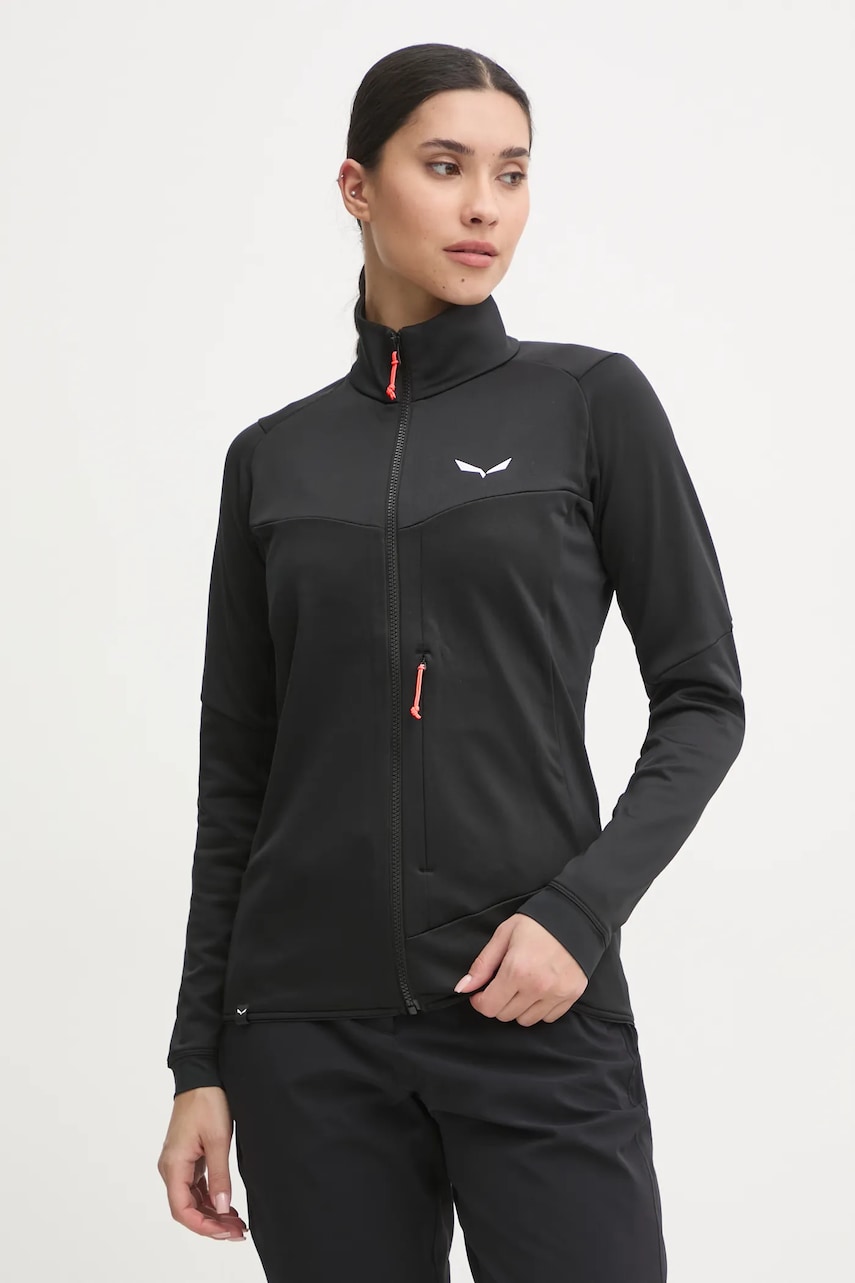 Salewa hanorac Sella Crevasse culoarea negru, neted, 00.0000028999