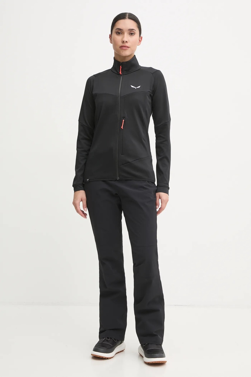 Спортивная кофта Salewa Sella Crevasse цвет чёрный однотонная 00.0000028999 Спортивная кофта Salewa Sella Crevasse цвет чёрный однотонная 00.0000028999