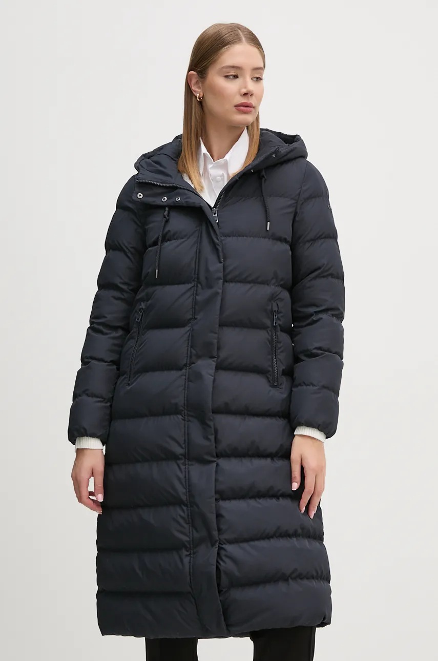 Geox geaca femei, culoarea albastru marin, de iarna, W4628E-T3144-F1624