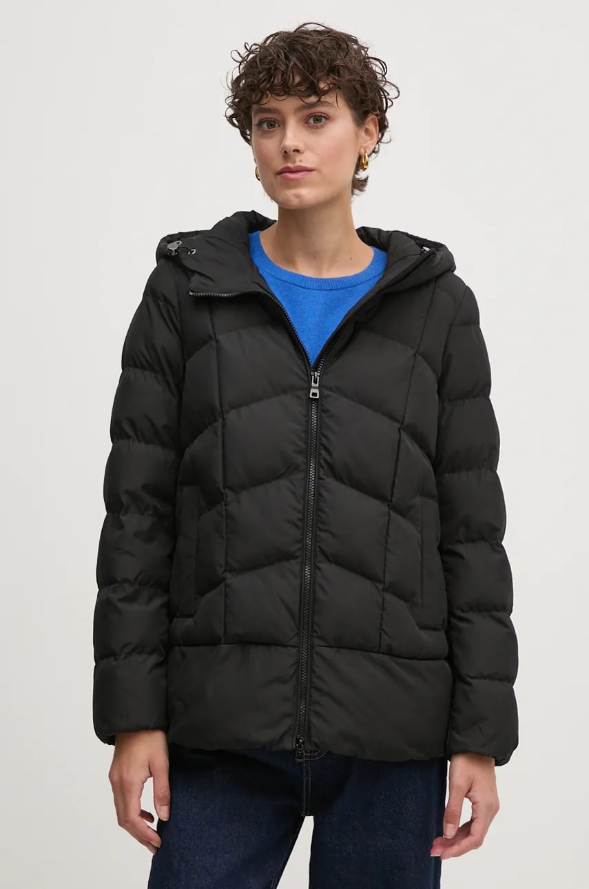 Levně Bunda Geox dámská, černá barva, zimní, W4628P-T3144-F9000