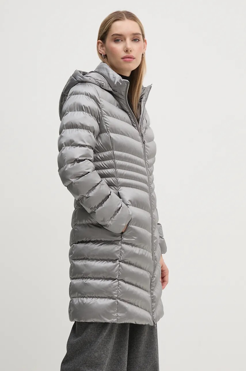 Geox geaca femei, culoarea gri, de iarna, W4628T-T2843-F1787