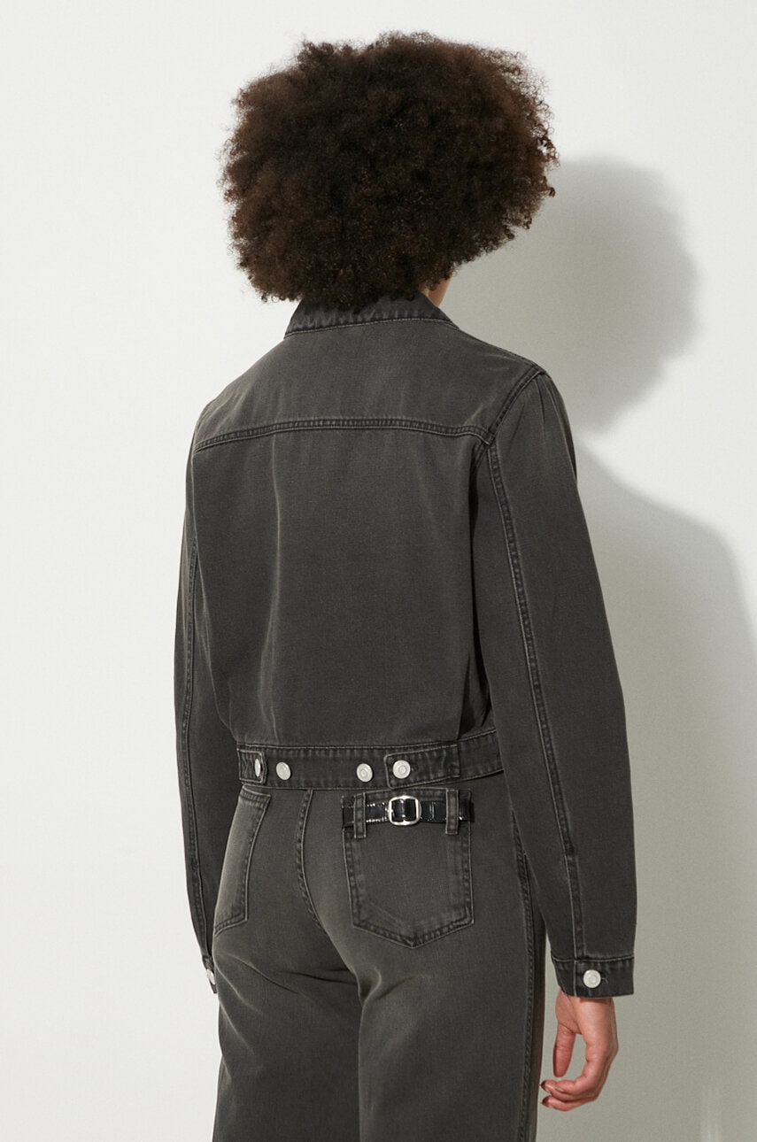 Coperni farmerdzseki Denim Workwear Jacket női, szürke, átmeneti, COPBL20F2004 termék 2. képe