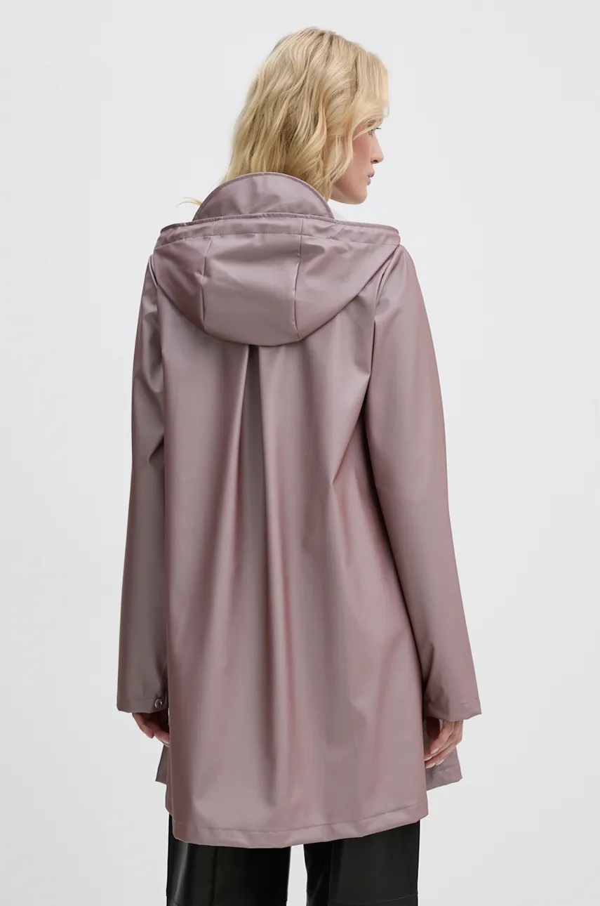 Дощовик Rains A-Line W Jacket W3 жіноча колір фіолетовий перехідна 18050-37 
