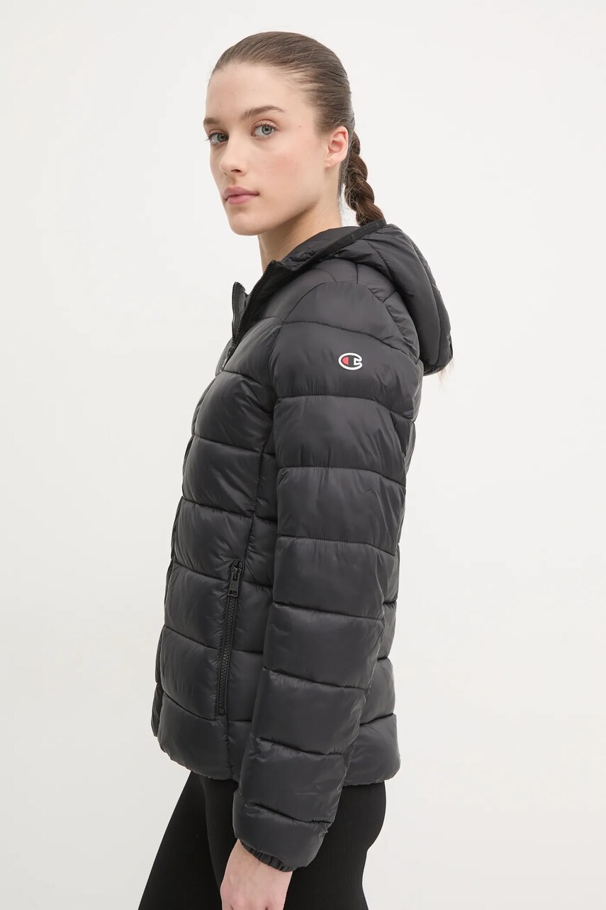 Champion geaca femei, culoarea negru, de iarna, 117568