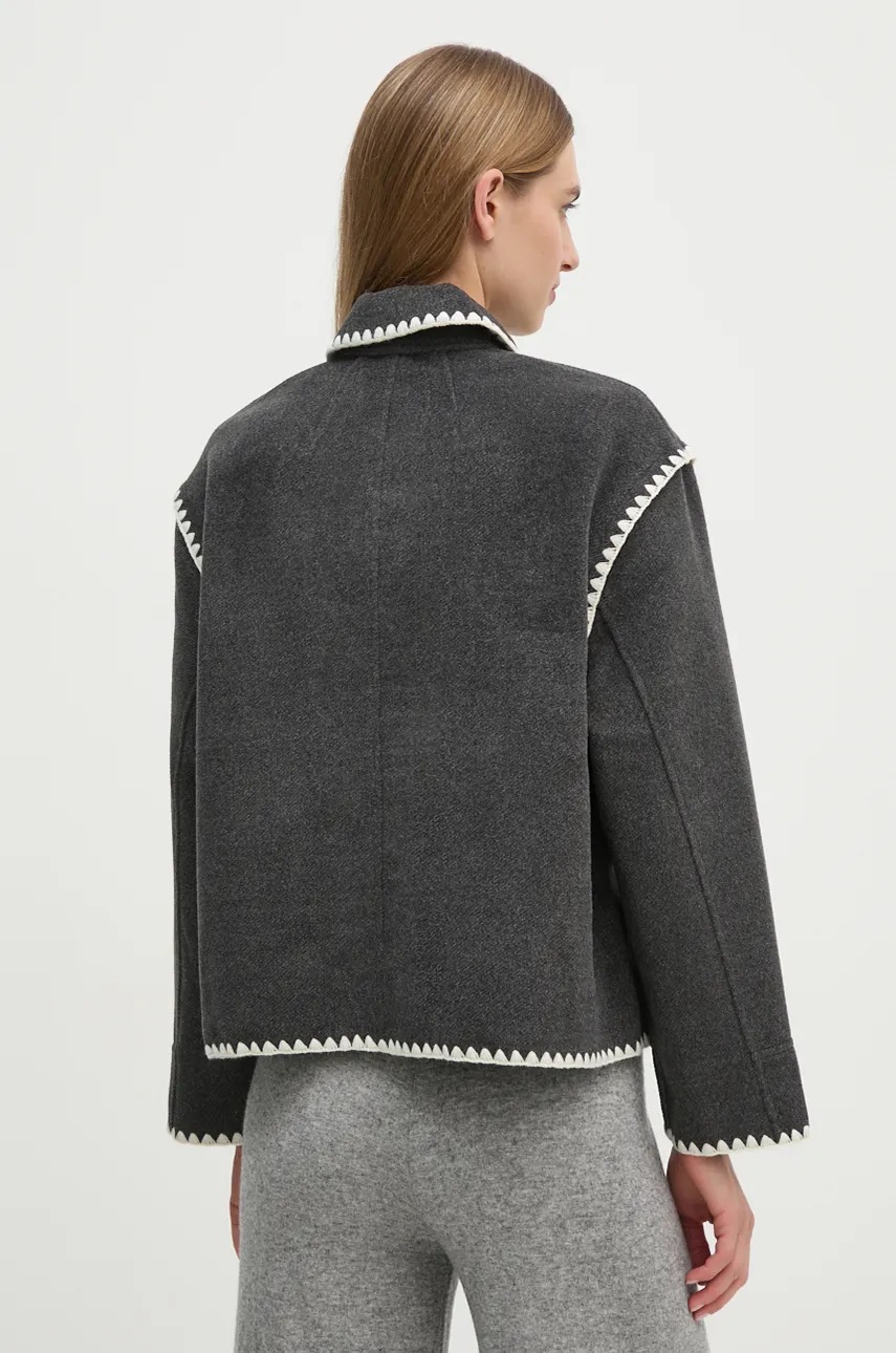 Μπουφάν OUI χρώμα: γκρι, 88859 φωτογραφία