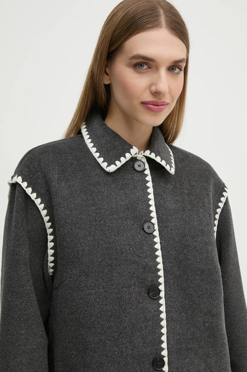 Μπουφάν OUI χρώμα: γκρι, 88859 φωτογραφία