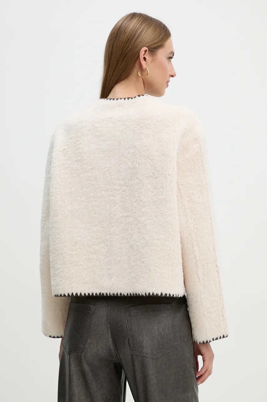 OUI rövid kabát női, bézs, átmeneti, oversize, 88997 termék 2. képe