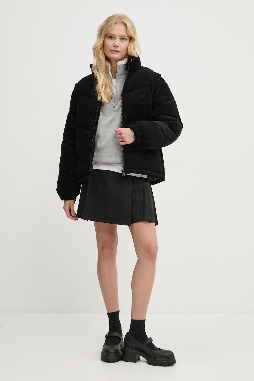 Куртка Volcom женская цвет чёрный зимняя oversize B1732300 Куртка Volcom женская цвет чёрный зимняя oversize B1732300