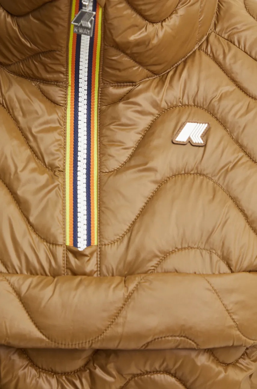 Μπουφάν K-Way χρώμα: καφέ, K6126EW φωτογραφία