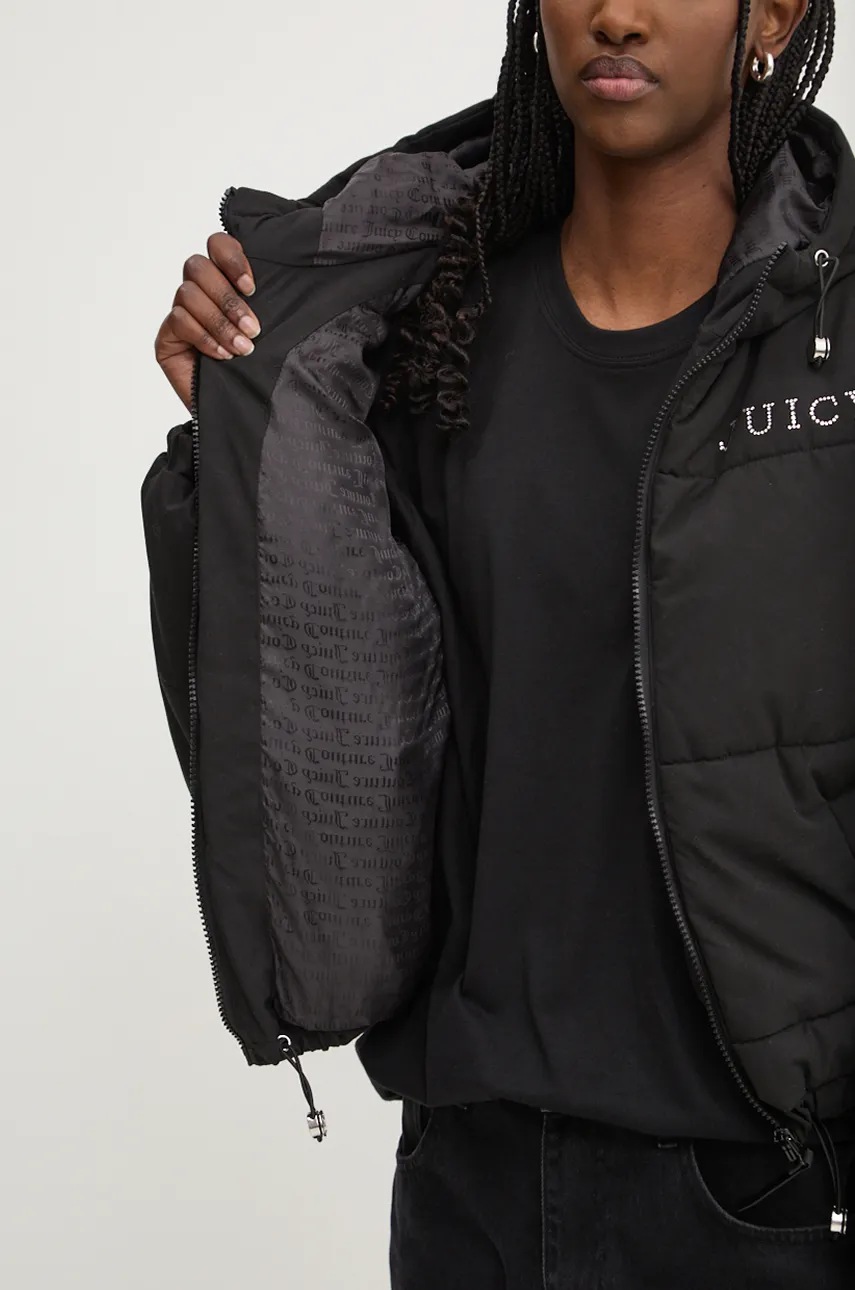 Куртка Juicy Couture MARGIE PUFFER жіноча колір чорний зимова oversize JCOIJ224553 