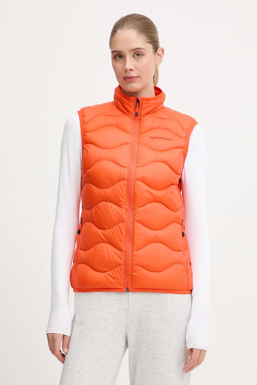 Peak Performance vestă de puf Helium Down culoarea bleumarin, de tranziție, G79846