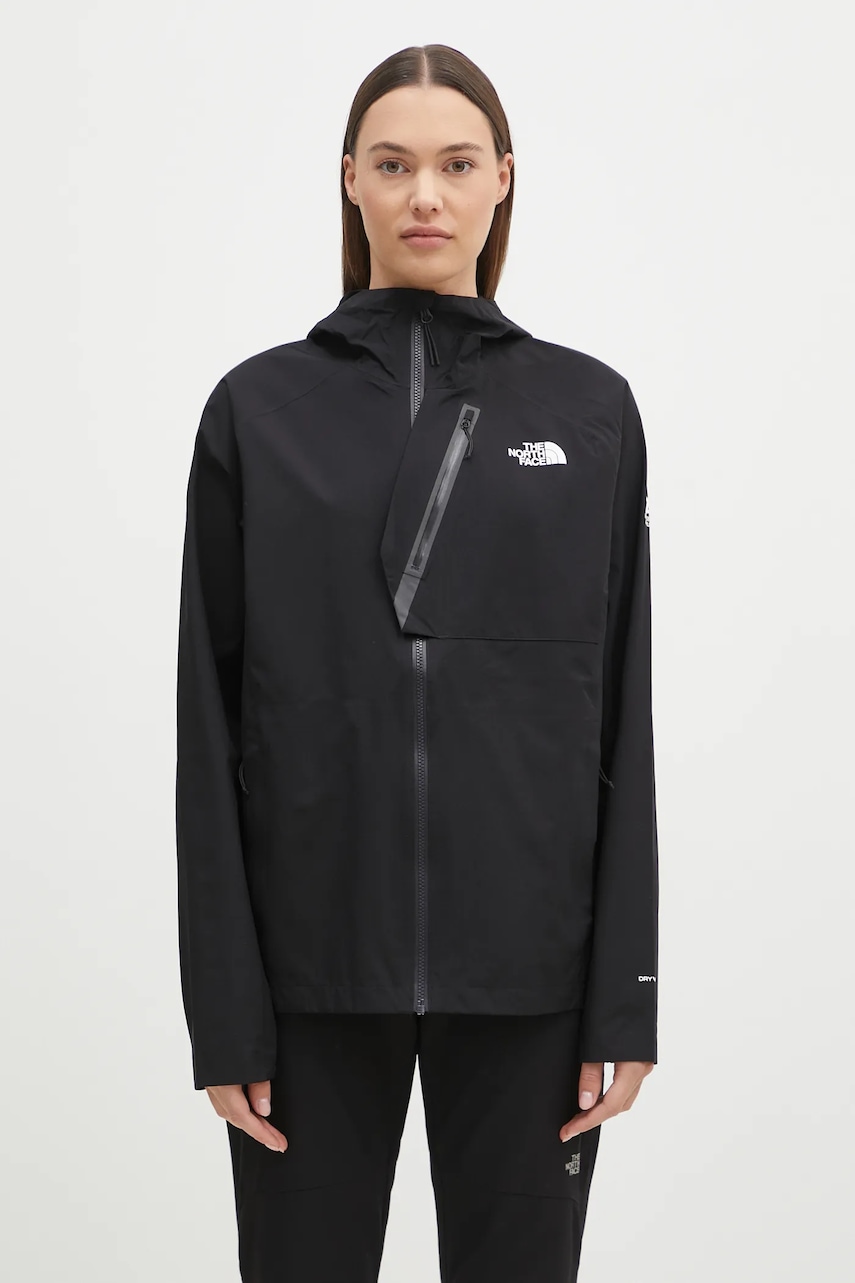 The North Face geacă de ploaie Ma Waterproof Jacket femei, culoarea negru, de tranziție, NF0A892UJK31