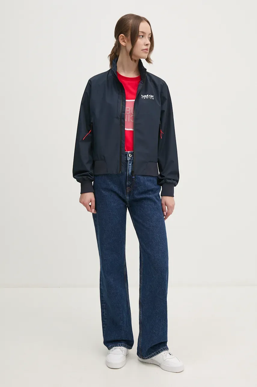 Куртка Red Bull Racing x Pepe Jeans Red Bull Racing x Pepe Jeans женская цвет синий переходная RL400001 Куртка Red Bull Racing x Pepe Jeans Red Bull Racing x Pepe Jeans женская цвет синий переходная RL400001