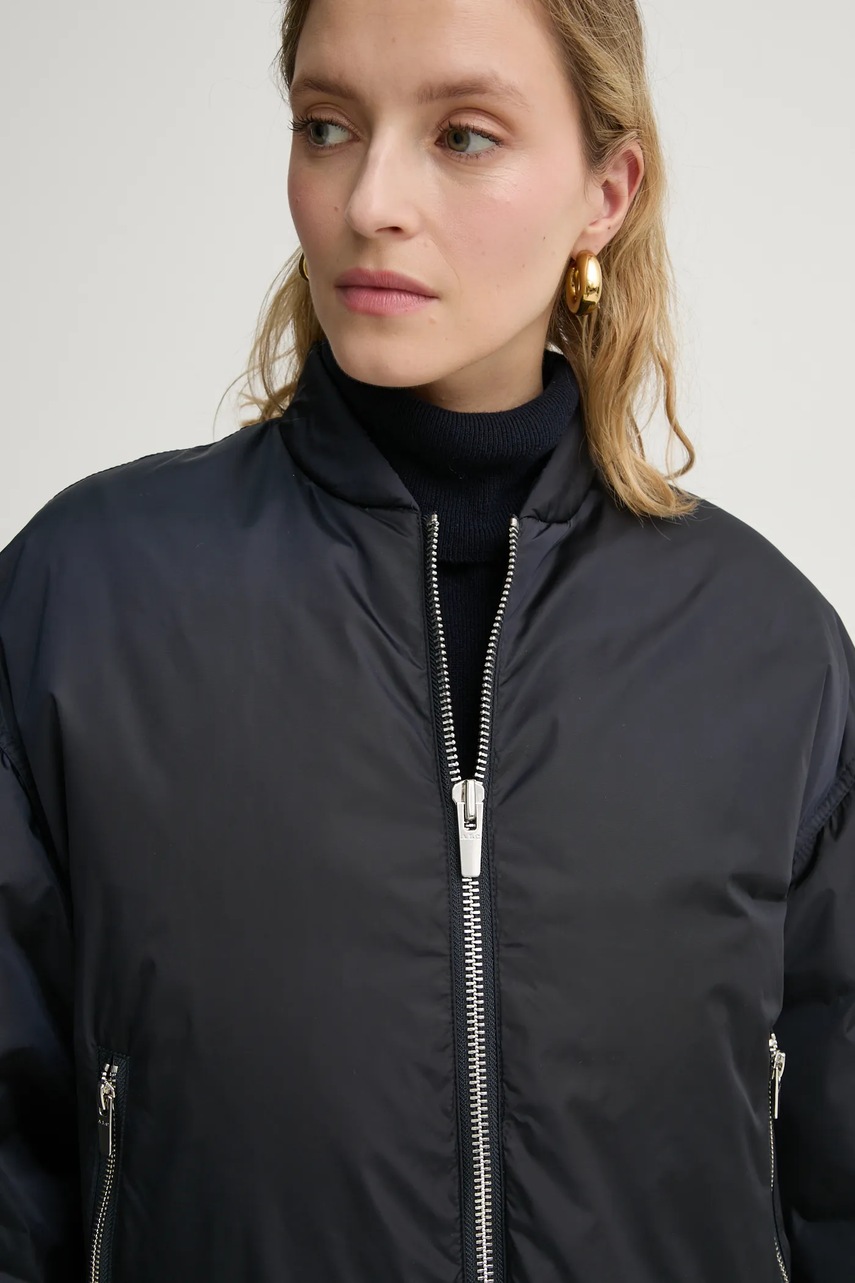 Μπουφάν με επένδυση από πούπουλα A.L.C. χρώμα: ναυτικό μπλε, 1JAKT00880 φωτογραφία