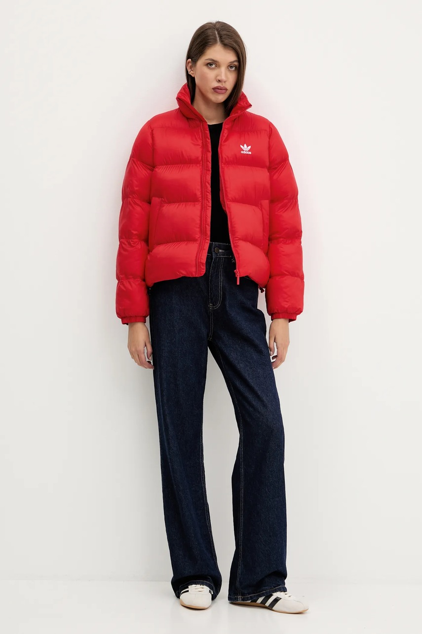 Куртка adidas Originals цвет красный зимняя JD0422