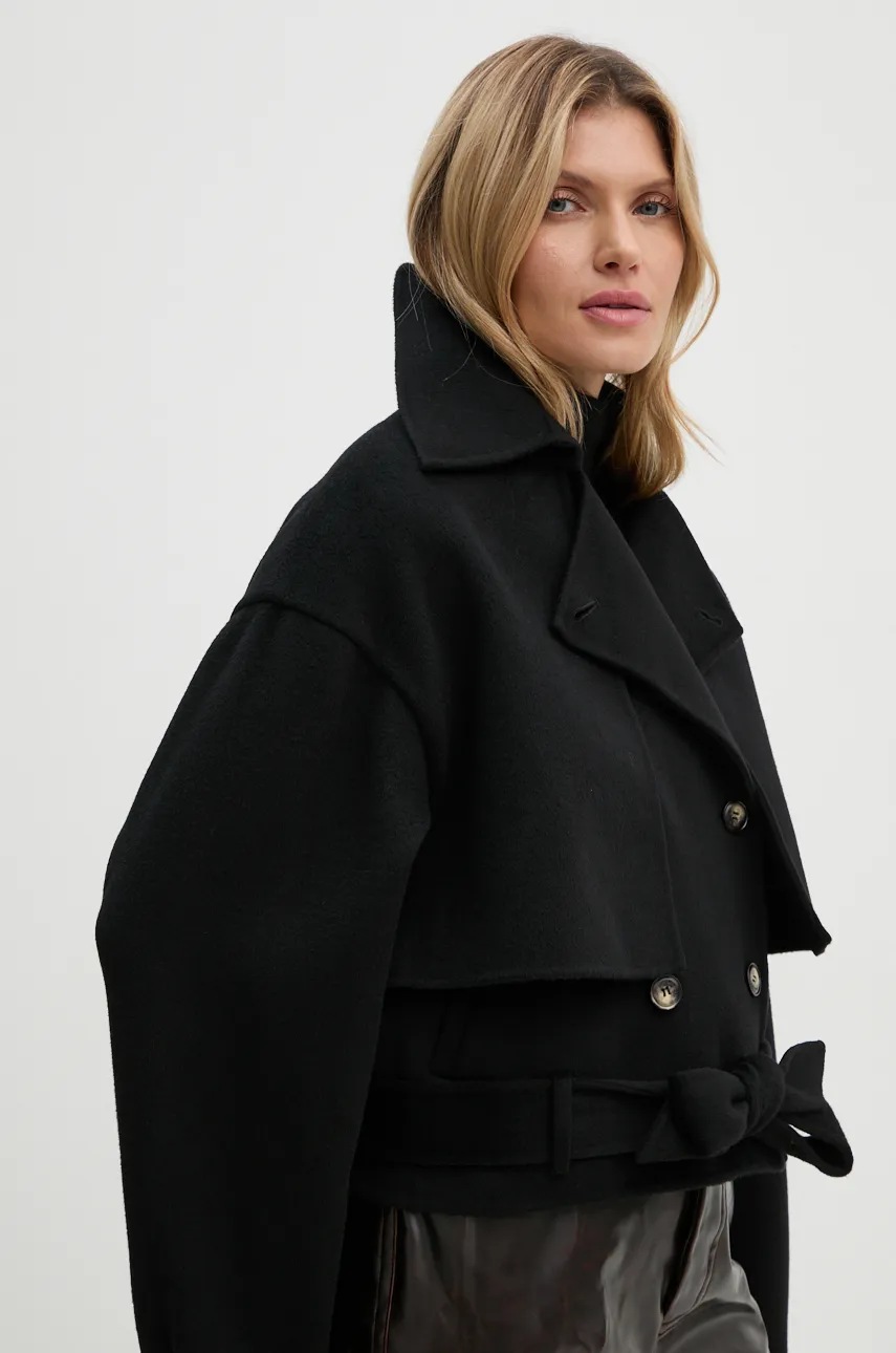 Nanushka κοντό μπουφάν γυναικείο μάλλινο φωτογραφία