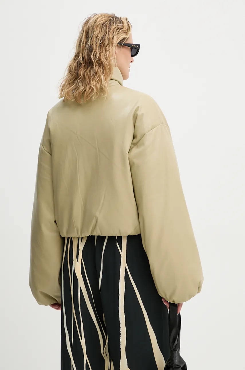 Μπουφάν με επένδυση από πούπουλα Nanushka LILIMA χρώμα: πράσινο, NW24PFSG11062 φωτογραφία