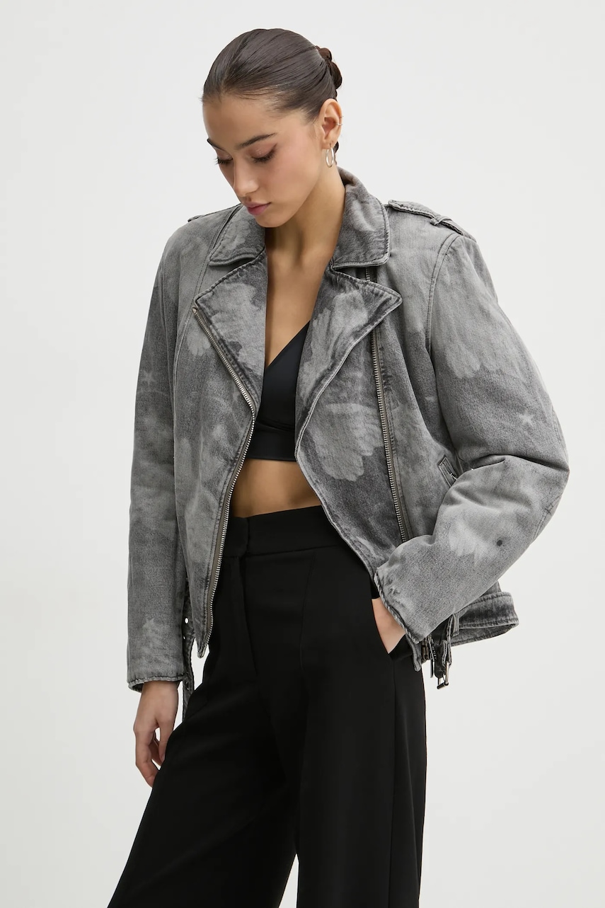 Džínová bunda Fiorucci dámská, šedá barva, přechodná, U01FMDJA177DN03DN07