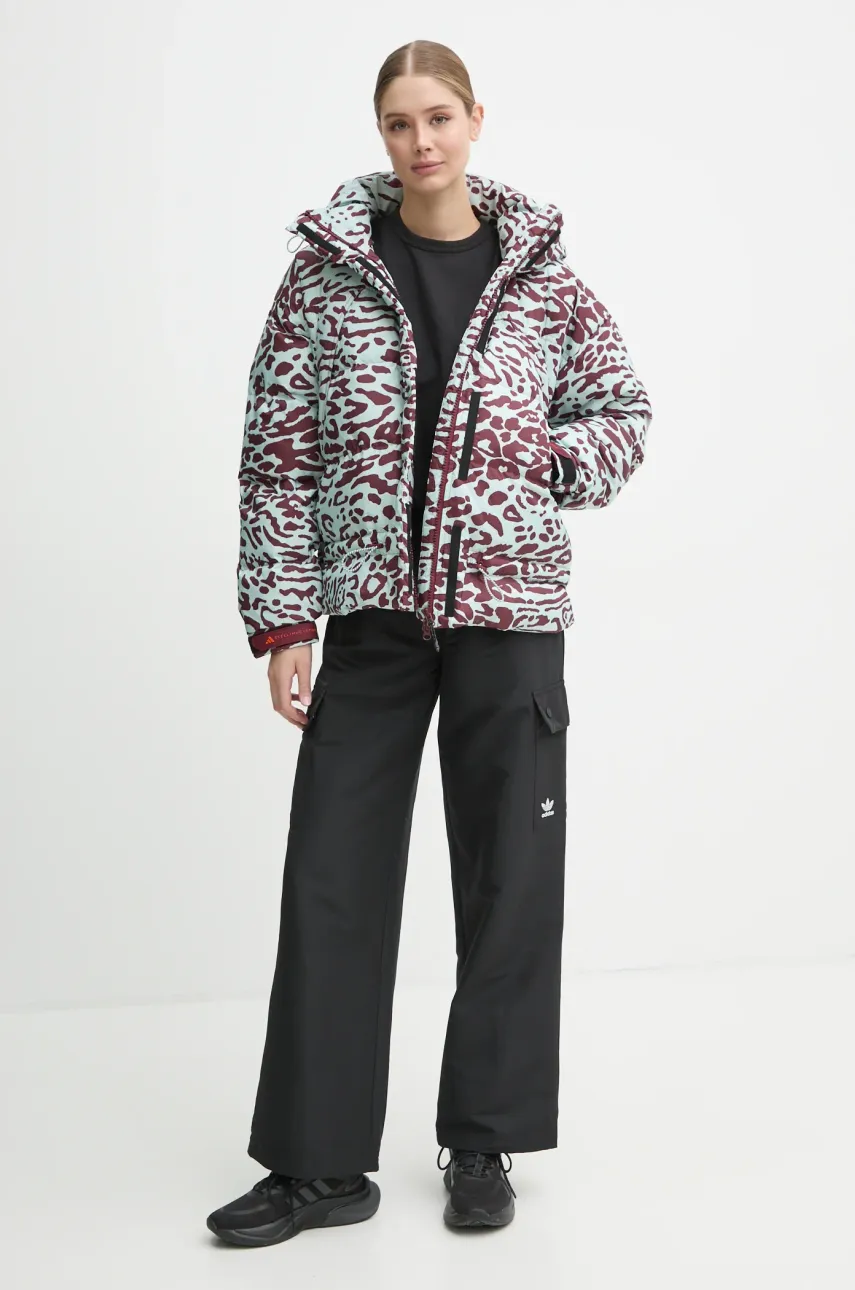 Куртка adidas by Stella McCartney женская цвет бирюзовый зимняя oversize IW3844 Куртка adidas by Stella McCartney женская цвет бирюзовый зимняя oversize IW3844