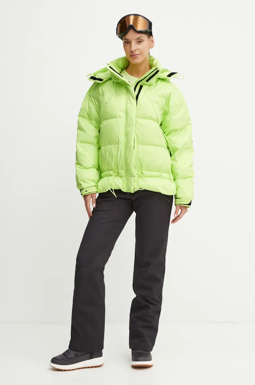 Куртка adidas by Stella McCartney женская цвет зелёный зимняя IW3845 Куртка adidas by Stella McCartney женская цвет зелёный зимняя IW3845