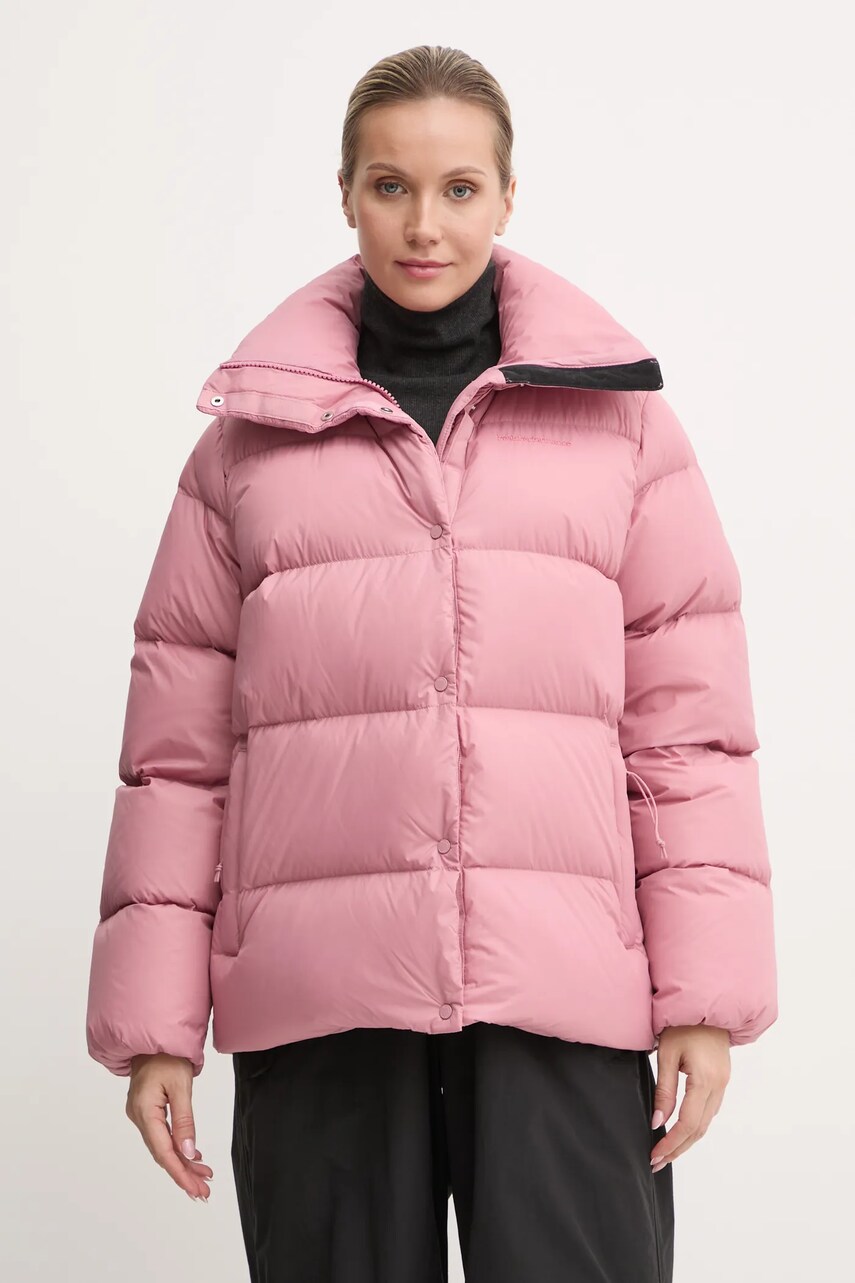 Peak Performance geaca de puf Down Puffer femei, culoarea roz, de iarna, G79031