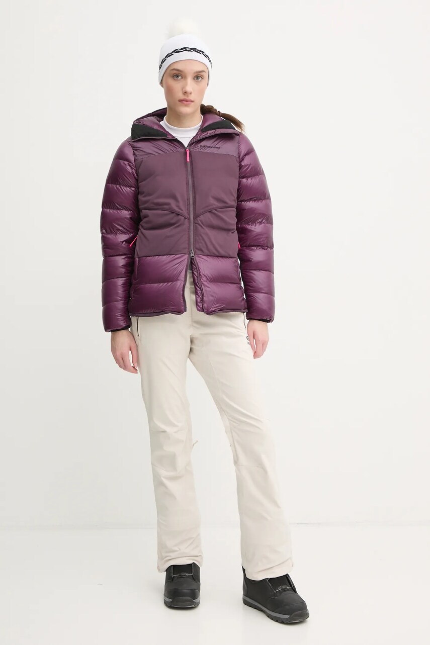Пуховая куртка Peak Performance Minus Degree Down цвет фиолетовый G78984 Пуховая куртка Peak Performance Minus Degree Down цвет фиолетовый G78984