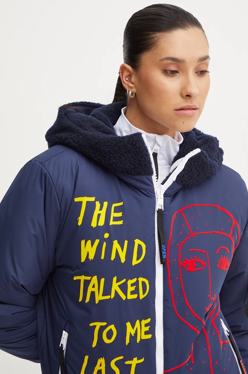 Μπουφάν δυο όψεων Rossignol Yety Fleecy x JCC χρώμα: ναυτικό μπλε, RLNWJ36 φωτογραφία