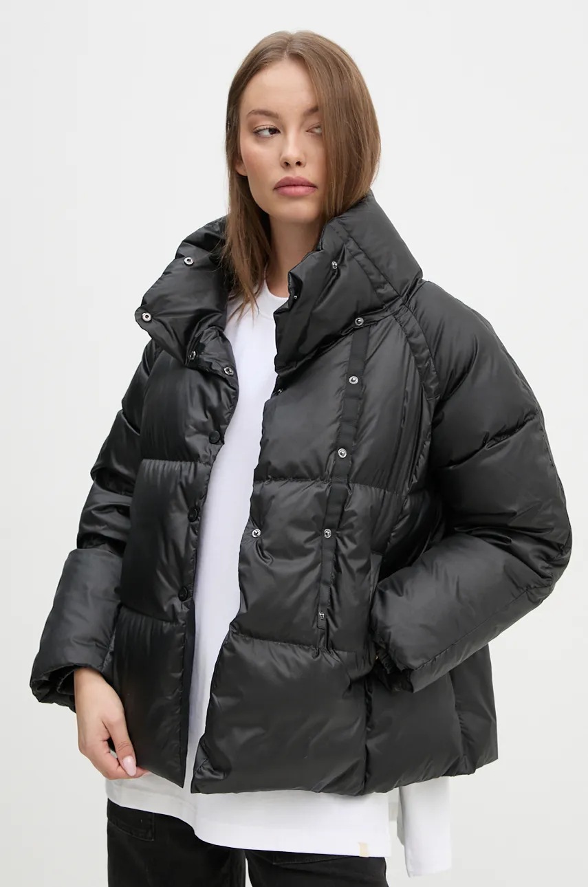 Пухова куртка Hetrego KATE жіноча колір чорний зимова oversize 8N620 
