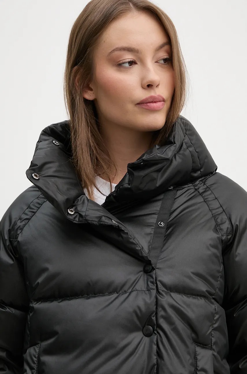 Пухова куртка Hetrego KATE жіноча колір чорний зимова oversize 8N620 