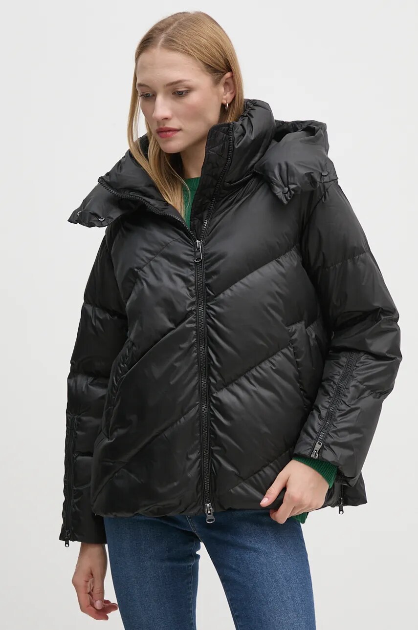 Hetrego geaca de puf LILY femei, culoarea negru, de iarna, oversize, 8N624 Hetrego geaca de puf LILY femei, culoarea negru, de iarna, oversize, 8N624