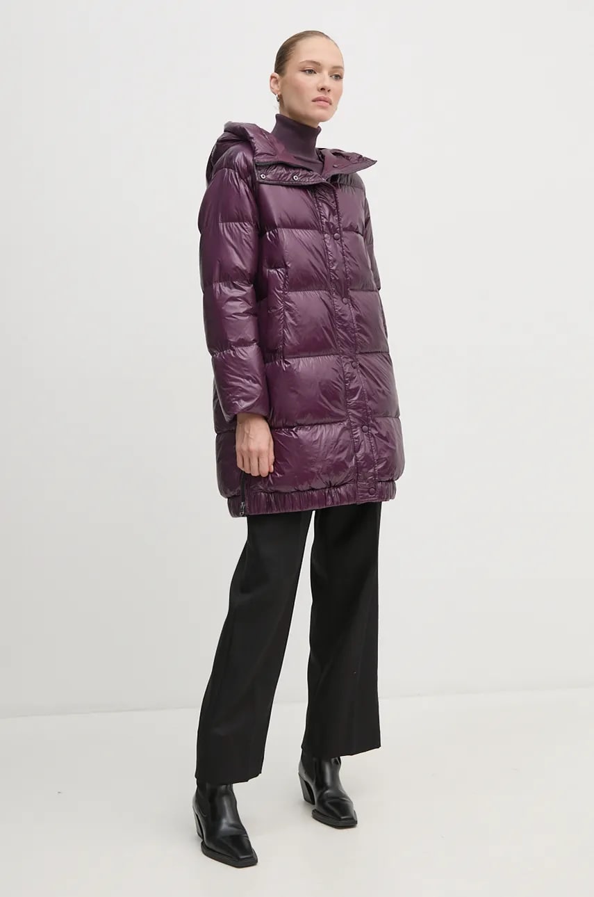 Hetrego geaca de puf SARAH femei, culoarea violet, de iarna, 8N722 Hetrego geaca de puf SARAH femei, culoarea violet, de iarna, 8N722