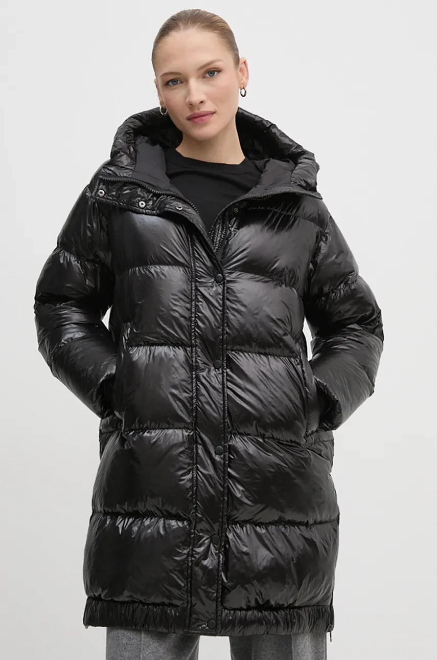 Hetrego geaca de puf SARAH femei, culoarea negru, de iarna, 8N722 Hetrego geaca de puf SARAH femei, culoarea negru, de iarna, 8N722