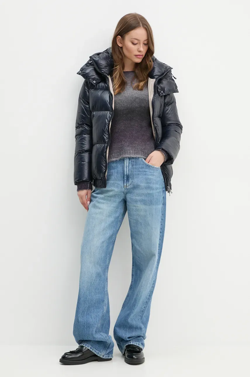 Пуховая куртка Hetrego ROSE женская цвет синий зимняя oversize 8N723 Пуховая куртка Hetrego ROSE женская цвет синий зимняя oversize 8N723