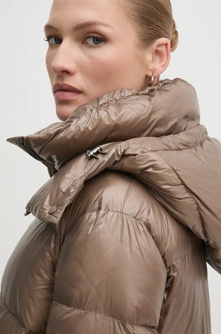 Пухова куртка Hetrego ROSE жіноча колір зелений зимова oversize 8N723 