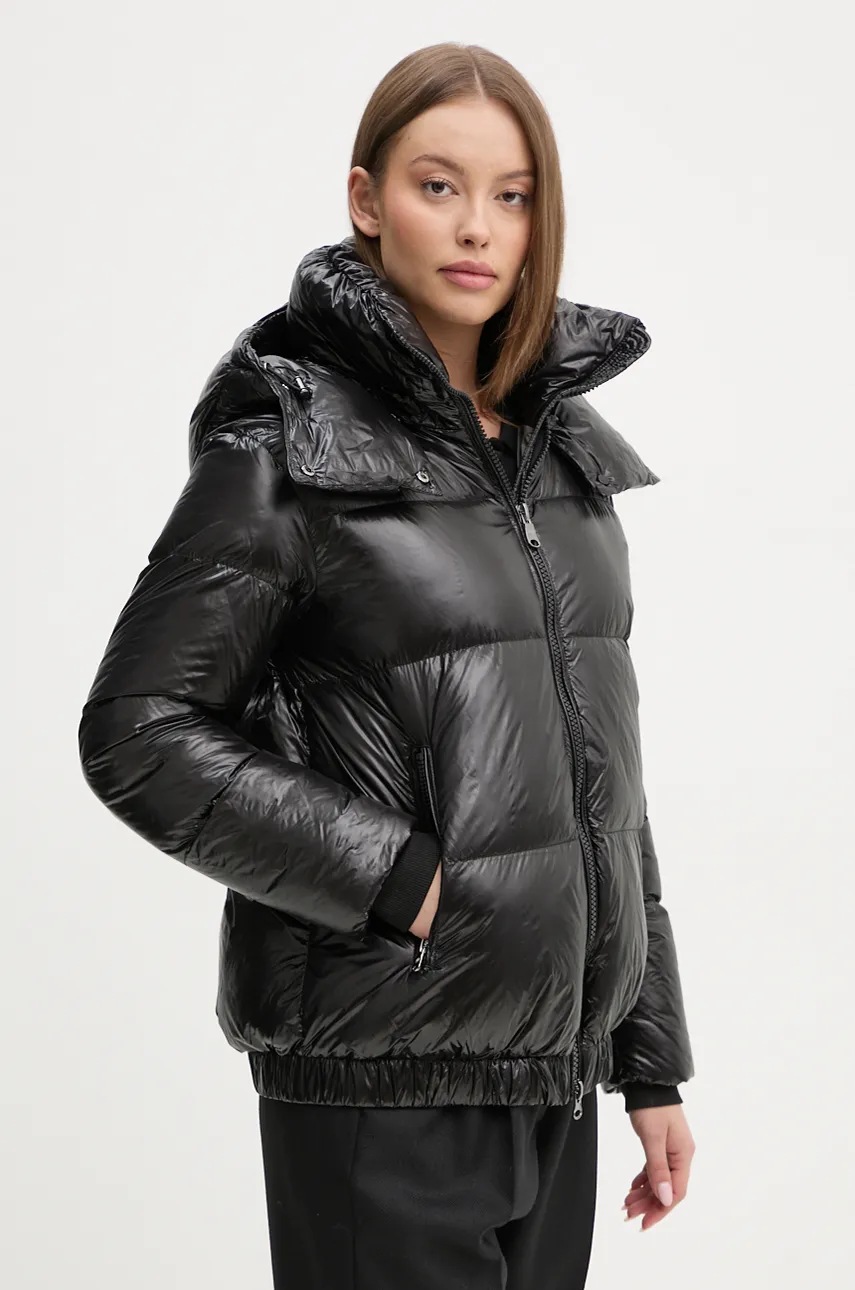Пухова куртка Hetrego ROSE жіноча колір чорний зимова oversize 8N723 