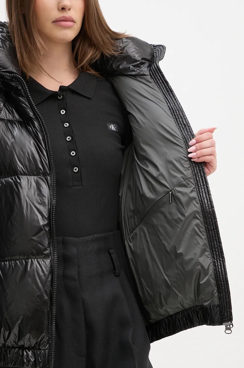 Пухова куртка Hetrego ROSE жіноча колір чорний зимова oversize 8N723 