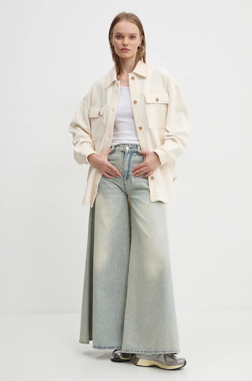 Куртка-рубашка Rip Curl HIGH TIDE цвет бежевый переходная oversize 02BWJA