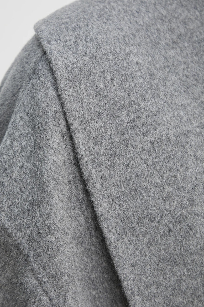 Вовняне пальто By Malene Birger MARGITH колір сірий перехідне oversize 103187 