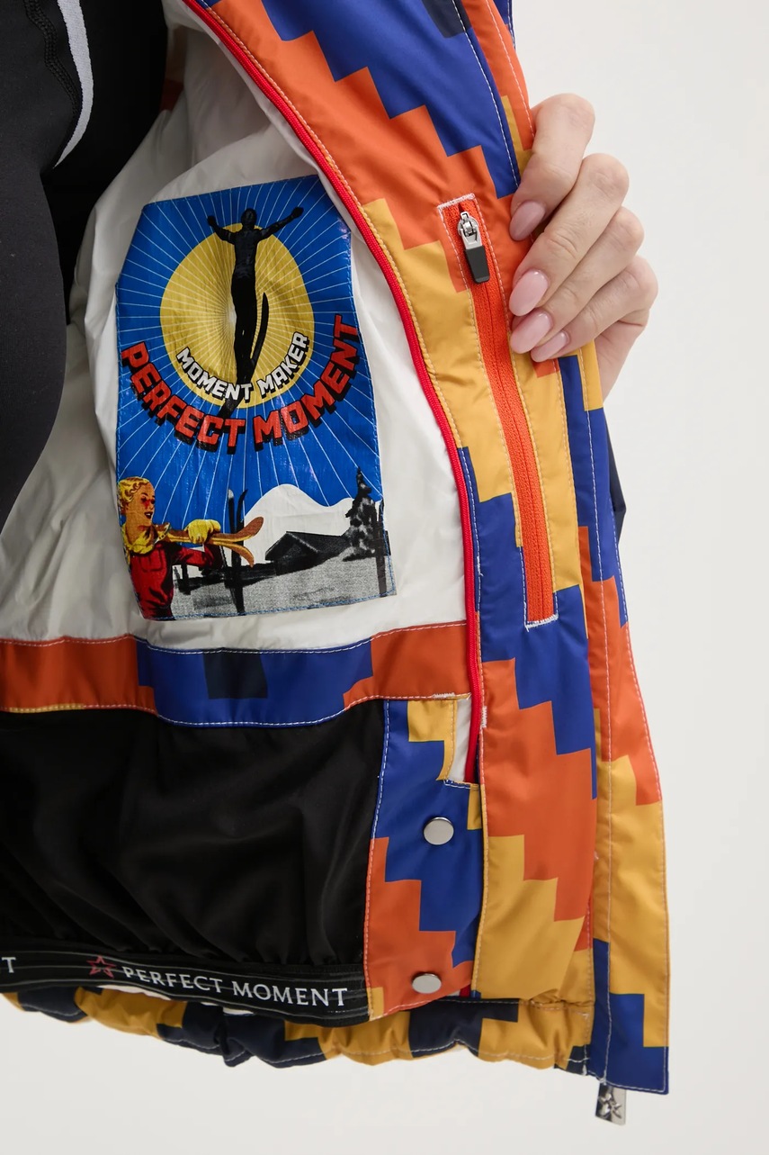 Πουπουλένιο μπουφάν για σκι Perfect Moment Nevada Duvet χρώμα: κίτρινο, W3000639 φωτογραφία