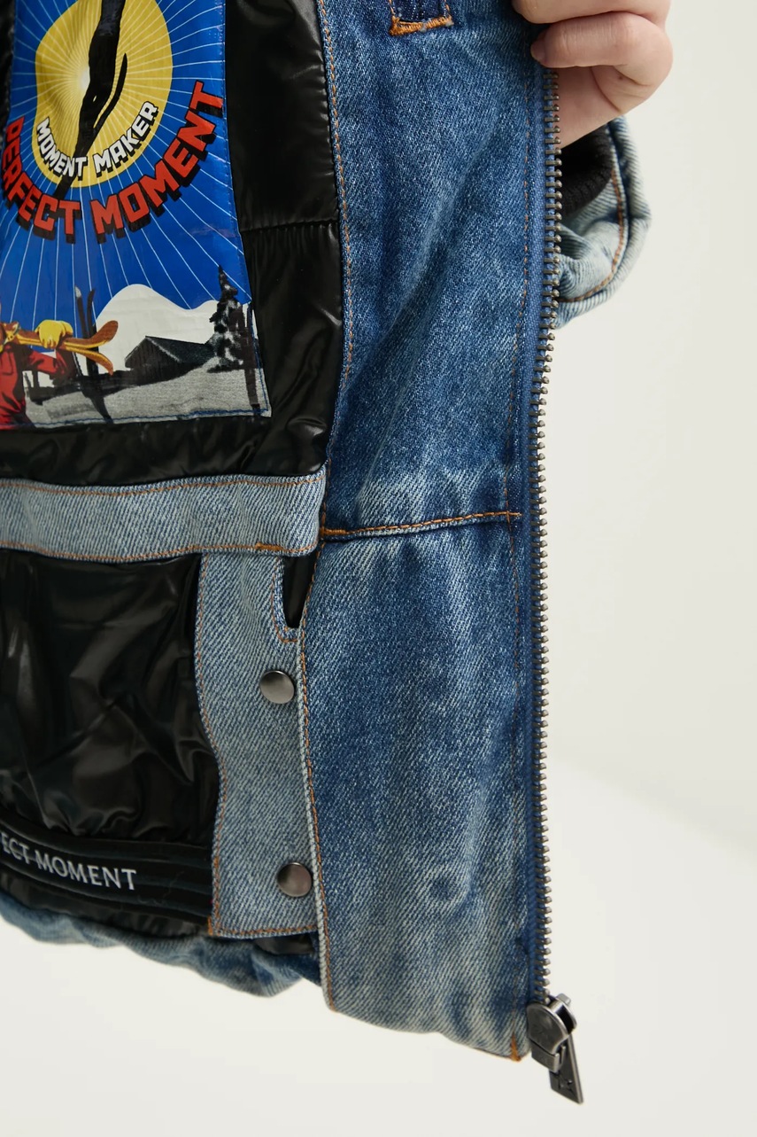 Πουπουλένιο μπουφάν για σκι Perfect Moment χρώμα: μπλε, W3001064 φωτογραφία