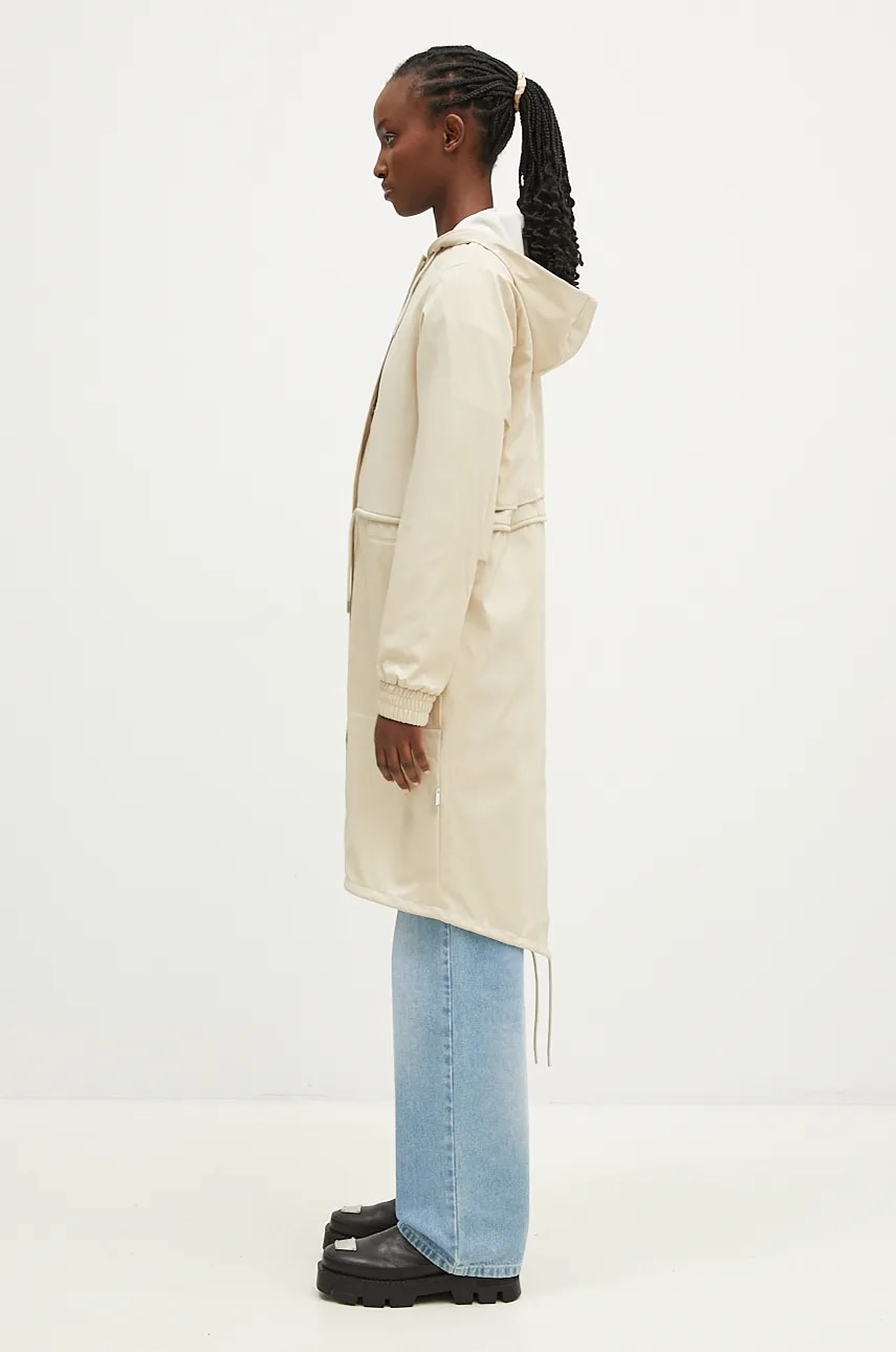 Куртка Rains String W Parka W3 женская цвет бежевый переходная 18550.95 Куртка Rains String W Parka W3 женская цвет бежевый переходная 18550.95