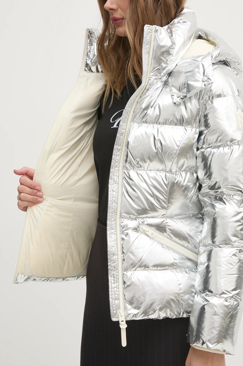 Μπουφάν με επένδυση από πούπουλα MACKAGE χρώμα: ασημί, MADALYN-M φωτογραφία