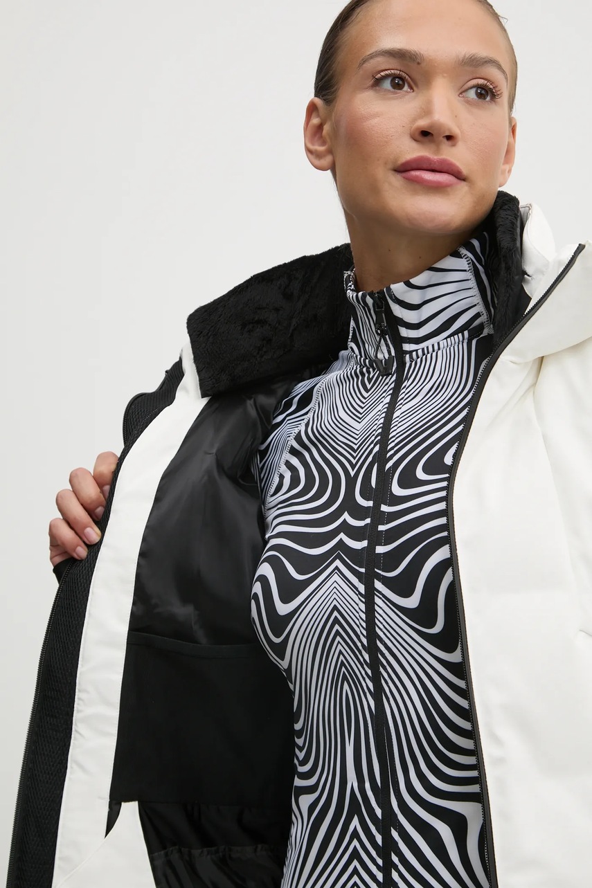 Πουπουλένιο μπουφάν για σκι Descente Welded Down χρώμα: άσπρο, DWWYGK21Y φωτογραφία