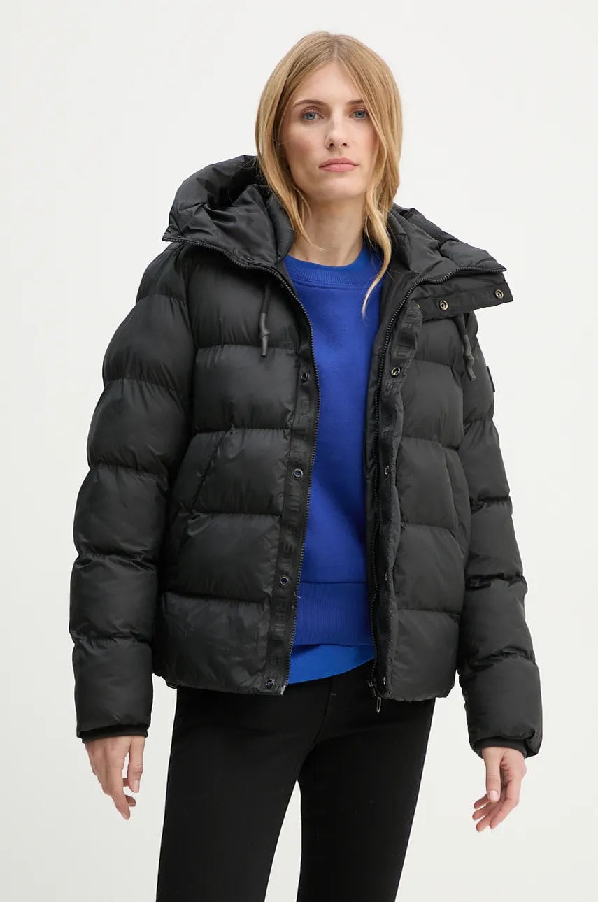 G-Star Raw geaca femei, culoarea negru, de iarna, D25186-B958 G-Star Raw geaca femei, culoarea negru, de iarna, D25186-B958