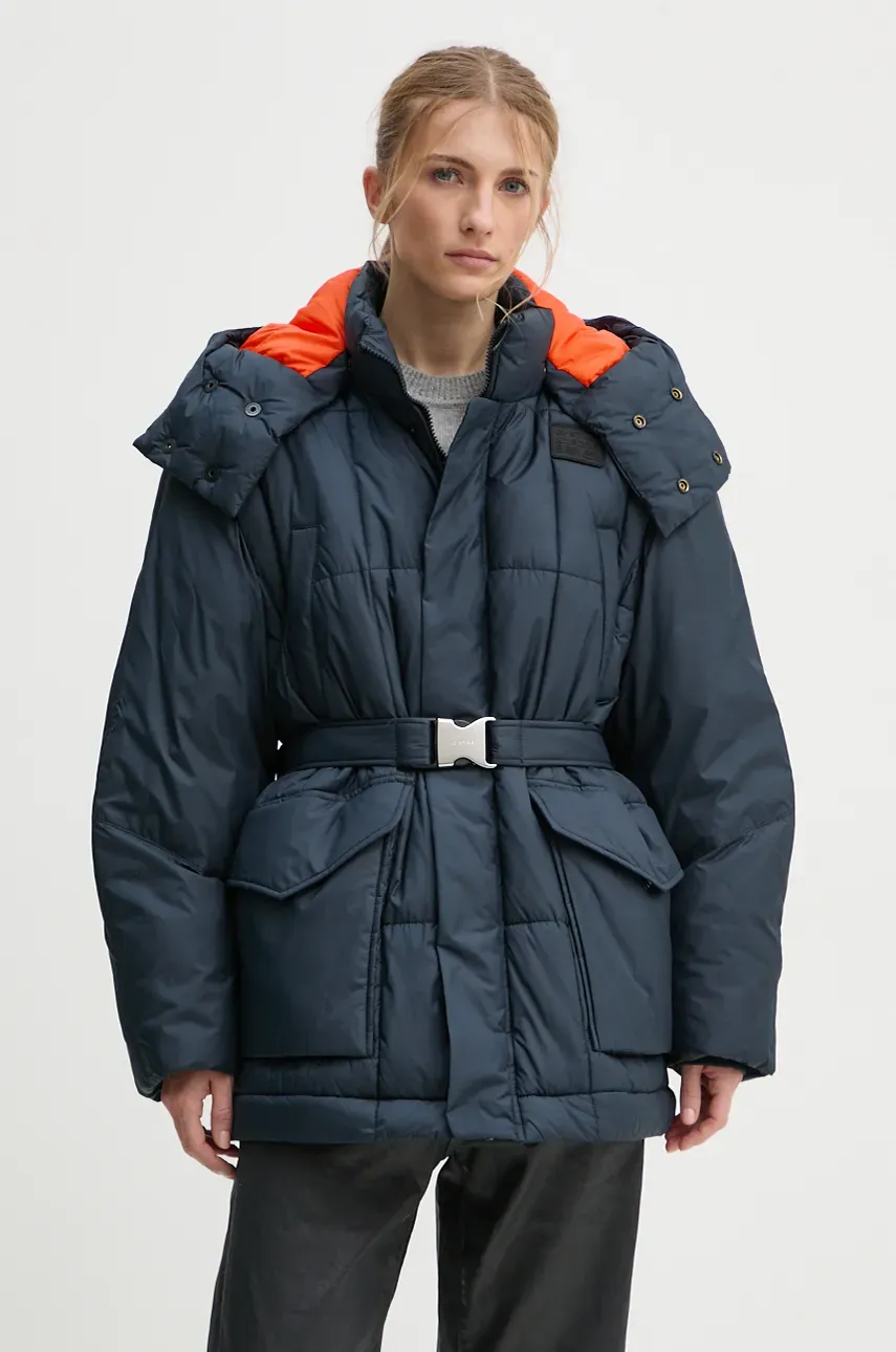 Куртка G-Star женская цвет синий зимняя oversize D25232-B958 Куртка G-Star женская цвет синий зимняя oversize D25232-B958