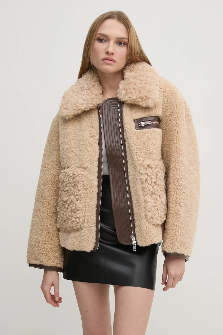 Stand Studio geaca Joann Jacket femei, culoarea gri, de tranzitie, 61955-9071