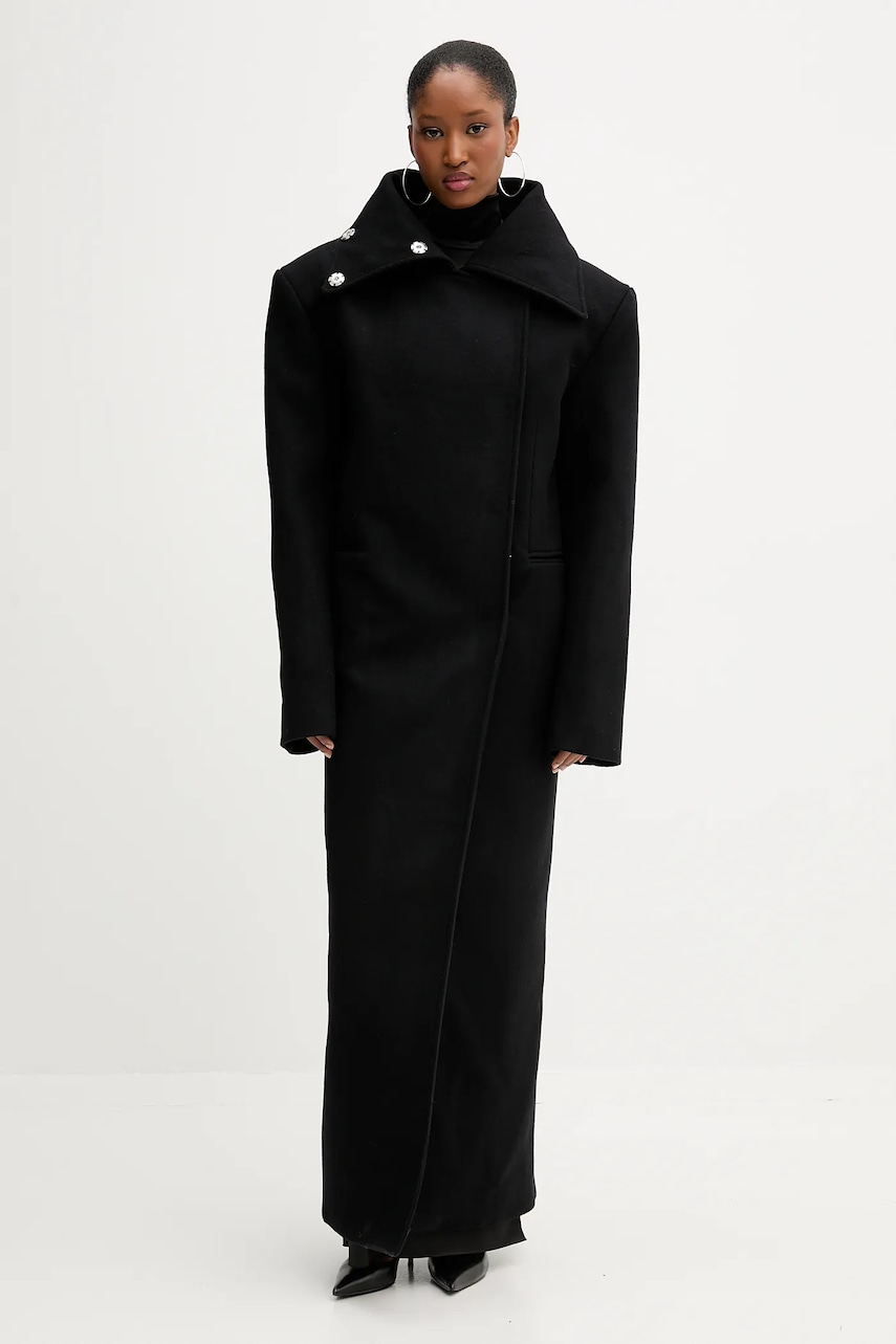 PRESSIAT palton culoarea negru, PRE312FW24