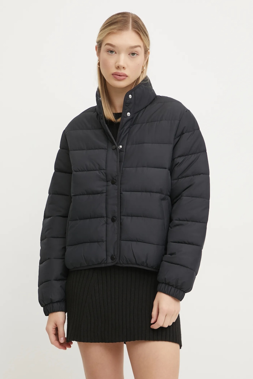 Hollister Co. geaca culoarea negru, de tranzitie, KI344-4102