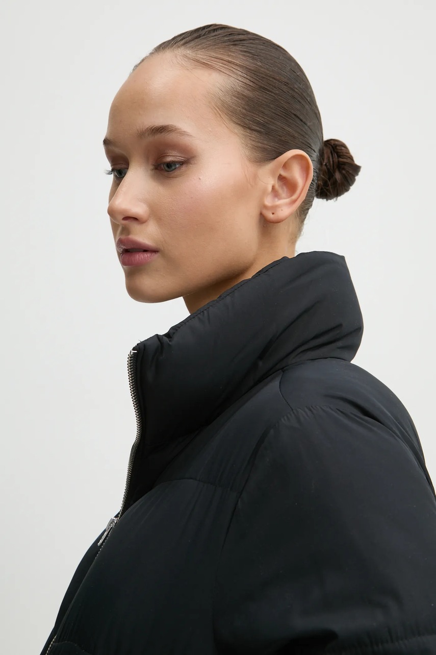 Μπουφάν Hollister Co. χρώμα: μαύρο, KI344-4621 φωτογραφία