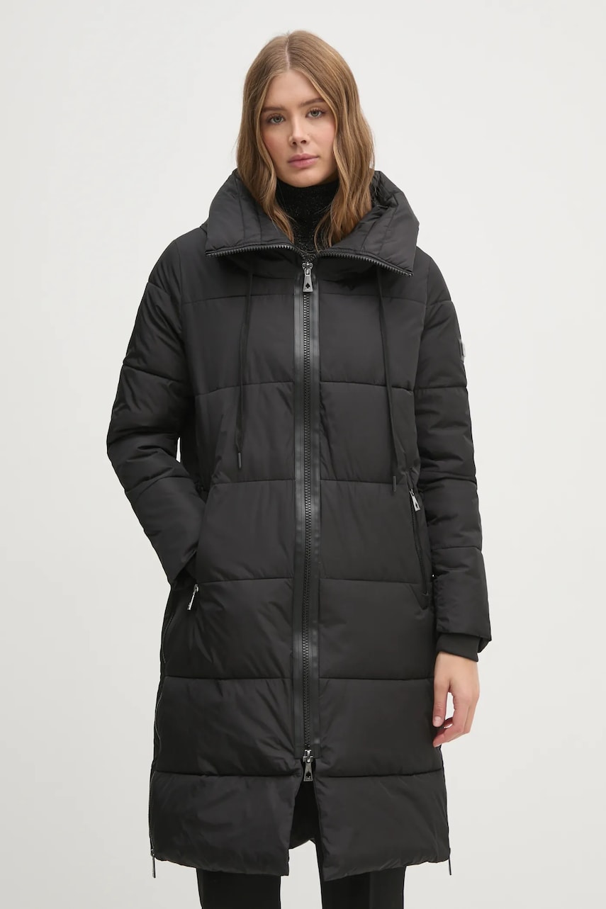 Tiffi geaca femei, culoarea negru, de iarna, 230090 SOLDEN Tiffi geaca femei, culoarea negru, de iarna, 230090 SOLDEN